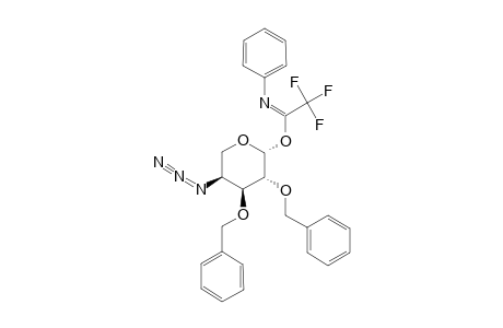 4-AZIDO-2,3-DI-O-BENZYL-4-DEOXY-BETA-L-ARABINOPYRANOSYL-N-PHENYLTRIFLUOROACETIMIDATE