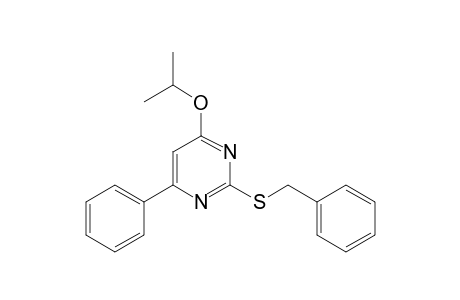 2-(Benzylthio)-4-isopropoxy-6-phenyl-pyrimidine