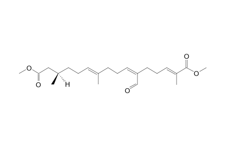 Dimethyl (14S)-(2E,6E,10Z)-6-formyl-2,10,14-trimethylhexadeca-2,6,10-trienedioate