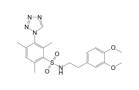 N-homoveratryl-2,4,6-trimethyl-3-(tetrazol-1-yl)benzenesulfonamide