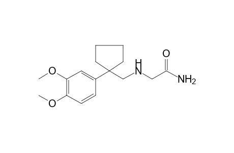 2-[[1-(3,4-Dimethoxy-phenyl)-cyclopentylmethyl]-amino]-acetamide