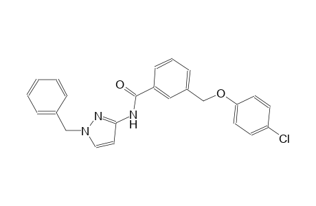 N-(1-benzyl-1H-pyrazol-3-yl)-3-[(4-chlorophenoxy)methyl]benzamide