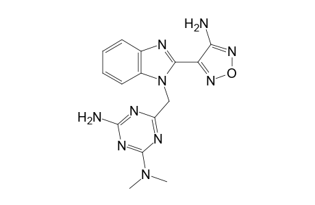 6-[[2-(4-amino-1,2,5-oxadiazol-3-yl)-1-benzimidazolyl]methyl]-N2,N2-dimethyl-1,3,5-triazine-2,4-diamine