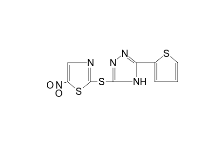 5-nitro-2-{[5-(2-thienyl)-4H-1,2,4-triazol-3-yl]thio}thiazole