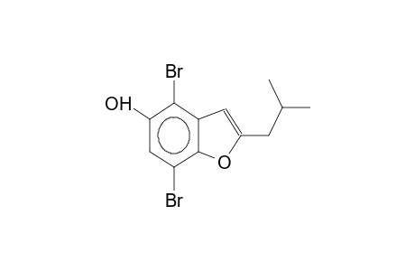 2-isobutyl-4,7-dibromo-5-hydroxybenzofuran