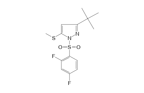 3-tert-butyl-1-[(2,4-difluorophenyl)sulfonyl]-5-(methylthio)pyrazole