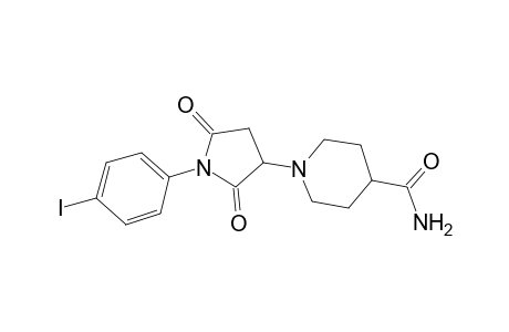 1-[1-(4-Iodophenyl)-2,5-dioxo-3-pyrrolidinyl]-4-piperidinecarboxamide