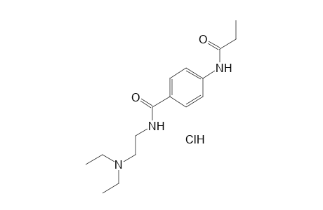 4'-{[2-(diethylamino)ethyl]carbamoyl]propionanilide, monohydrochloride