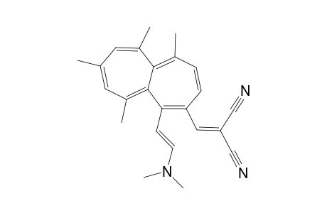 2-{{1-[(1E)-2-(Dimethylamino)ethenyl]-5,6,8,10-tetramethylheptalen-2-yl}methylene}propanedinitrile