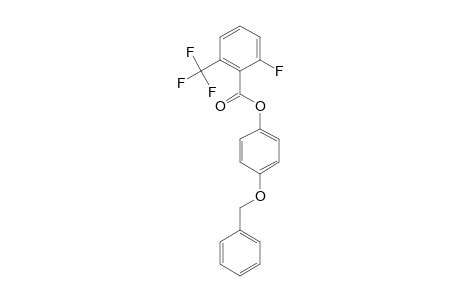 2-Fluoro-6-trifluoromethylbenzoic acid, 4-benzyloxyphenyl ester