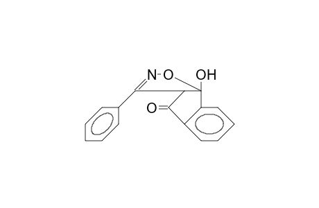 3-Phenyl-3a,8b-dihydro-8b-hydroxy-indeno-[1,2-C]-isoxazol-4-one