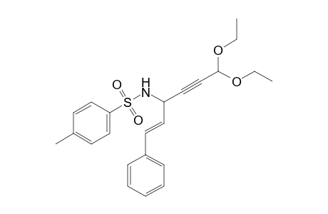 (E)-N-(4,4-Diethoxy-1-styrylbut-2-ynyl)-4-toluenesulfonamide