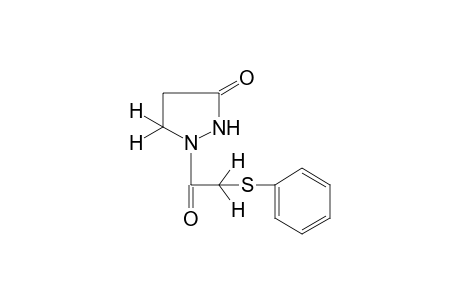 1-[(phenylthio)acetyl]-3-pyrazolidinone
