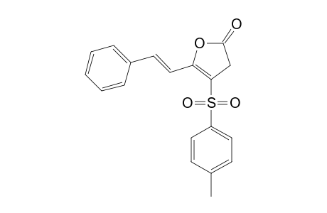 (E)-4-(2-Phenyl-vinyl)-3-tosyl-but-3-en-4-olide