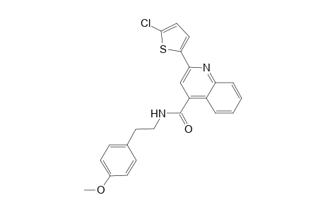 2-(5-chloro-2-thienyl)-N-[2-(4-methoxyphenyl)ethyl]-4-quinolinecarboxamide