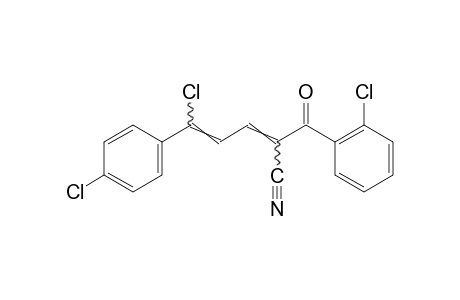 5-chloro-2-(o-chlorobenzoyl)-5-(p-chlorophenyl)-2,4-pentadienenitrile