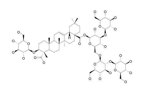 #3;SAPONARIOSIDE-E;3-O-BETA-D-GLUCOPYRANOSYL-GYPSOGENIC-ACID-28-O-BETA-D-GLUCOPYRANOSYL-(1-2)-BETA-D-GLUCOPYRANOSYL-(1-6)-[BETA-D-GLUCOPYRANOSYL-(1-3)]-BETA-D-