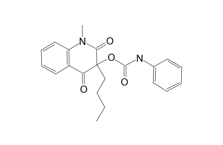 3-Butyl-1,2,3,4-tetrahydro-1-methyl-2,4-dioxoquinolin-3-yl phenylcarbamate