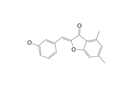 (2E)-2-(3-Hydroxybenzylidene)-4,6-dimethyl-1-benzofuran-3(2H)-one