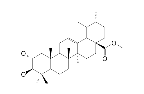 2-ALPHA,3-BETA-DIHYDROXY-URSA-12,18-DIEN-17-CARBONIC-ACID-METHYLESTER