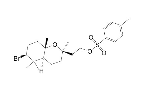 (2.alpha.,4a.alpha.,6.beta.,8a.beta.)-(.+-.)-6-bromooctahydro-2,5,5,8a-tetramethyl-2H-1-benzopyran-2-ethanol 4-methylbenzenesulfonate