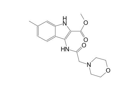 methyl 6-methyl-3-[(4-morpholinylacetyl)amino]-1H-indole-2-carboxylate