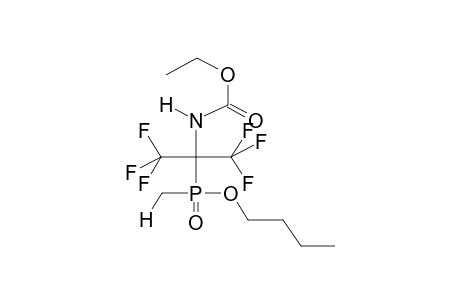 METHYL(ALPHA-ETHOXYCARBAMOYLHEXAFLUOROISOPROPYL)PHOSPHINIC ACID, BUTYLESTER