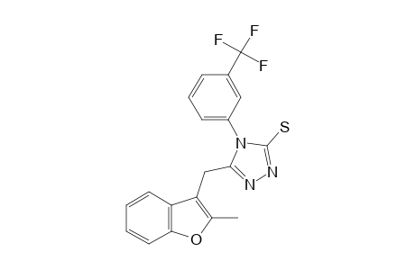 5-[(2-methyl-3-benzofuranyl)methyl]-4-(alpha,alpha,alpha-trifluoro-m-tolyl)-4H-1,2,4-triazole-3-thiol