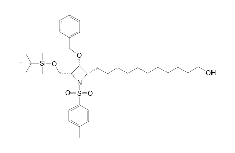 (2S,3R,4R)-2-tert-Butyldimethylsilyloxymethyl-3-benzyloxy-4-(11'-hydroxyundecyl)-N-p-tolylsulfonylazetidine