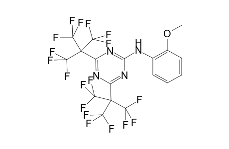 2-(o-Anisidino)-4,6-bis[2,2,2-trifluoro-1,1-bis(trifluoromethyl)ethyl]-1,3,5-triazine