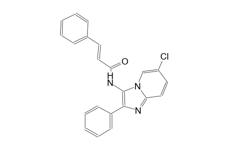 (2E)-N-(6-chloro-2-phenylimidazo[1,2-a]pyridin-3-yl)-3-phenyl-2-propenamide