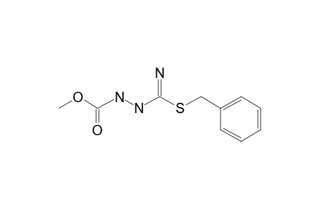 Hydrazinecarboxylic acid, 2-[imino[(phenylmethyl)thio]methyl]-, methyl ester