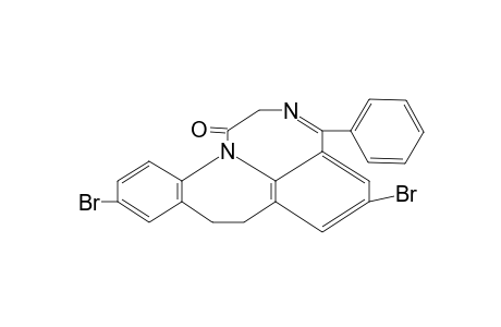 6,11-dibromo-8,9-dihydro-4-phenyl[1]benzazepino[3,2,1-jk][1,4]benzodiazepin-1(2H)-one