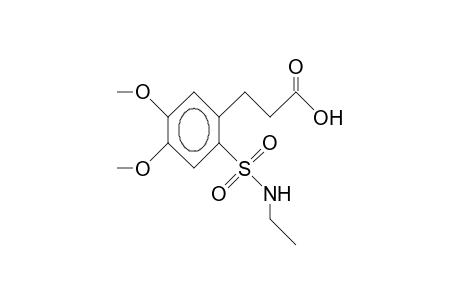 3-(6-(N-ETHYLSULPHAMOYL)-3,4-DIMETHOXYPHENYL)-PROPIONSAEURE