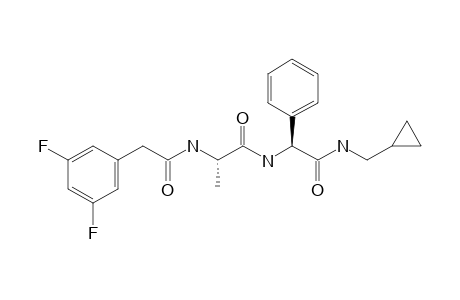 N-{2-[(Cyclopropylmethyl)amino]-2'-oxo-1'-phenylethyl}-L-alanine-N-[(3'',5''-difluorophenyl)acetyl]-amide