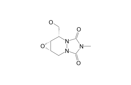 (-)-(2-R,3-S,4-R)-3,4-EPOXY-2-HYDROXYMETHYL-8-METHYL-1,6,8-TRIAZABICYCLO-[4.3.0]-NONANE-7,9-DIONE