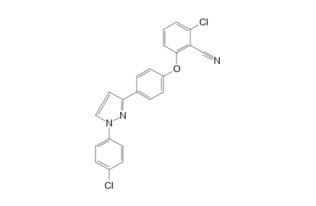 2-chloro-6-{p-[1-(p-chlorophenyl)pyrazol-3-yl]phenoxy}benzonitrile