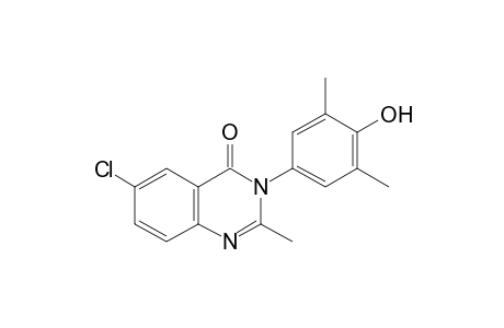 6-CHLORO-3-(4-HYDROXY-3,5-XYLYL)-2-METHYL-4(3H)-QUINAZOLINONE