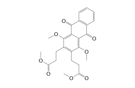 Dimethyl 1,4-dimethoxy-9,10-dioxo-9,10-dihydroanthracene-2,3-dipropanoate