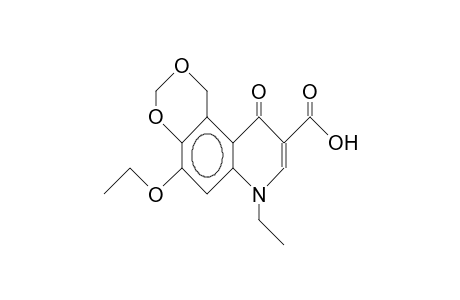 5-Ethoxy-7-ethyl-1H-meta-dioxino(5,4-F)-10-quinolone-9-carboxylic acid