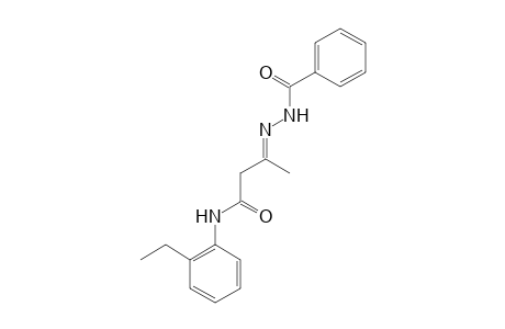 (3E)-3-(Benzoylhydrazono)-N-(2-ethylphenyl)butanamide