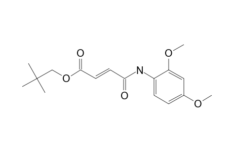 Fumaric acid, monoamide, N-(2,4-dimethoxyphenyl)-, neopentyl ester