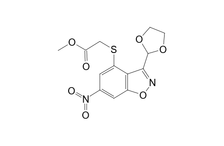 (3-[1,3]Dioxolan-2-yl-6-nitro-benzo[d]isoxazol-4-ylsulfanyl)-acetic acid methyl ester