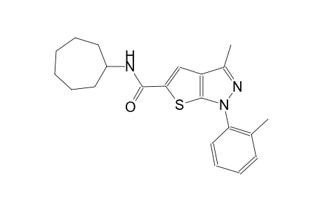 N-cycloheptyl-3-methyl-1-(2-methylphenyl)-1H-thieno[2,3-c]pyrazole-5-carboxamide
