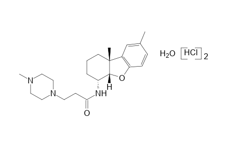 N-(8,9bbeta-dimethyl-1,2,3,4,4abeta,9b-hexahydro-4alpha-dibenzofuranyl)-4-methyl-1-piperazinepropionamide, dihydrochloride, hydrated