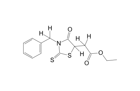 3-benzyl-4-oxo-2-thioxo-5-thiazolidineacetic acid, ethyl ester
