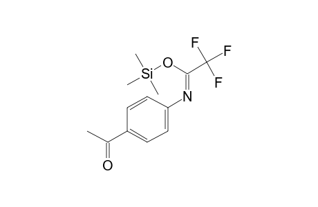 N-(4-Acetylphenyl)-2,2,2-trifluoroacetamide, tms derivative