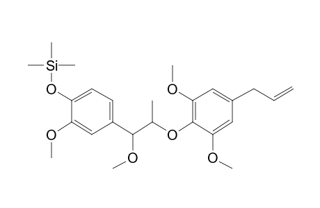 Phenol, 4-[2-[2,6-dimethoxy-4-(2-propen-1-yl)phenoxy]-1-methoxypropyl]-2-methoxy-, tms