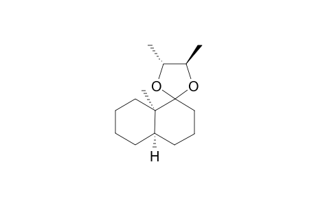 Spiro[1,3-dioxolane-2,1'(2'H)-naphthalene], octahydro-4,5,8'a-trimethyl-, [4R-[2alpha(4'aR*,8'aR*),4alpha,5beta]]-