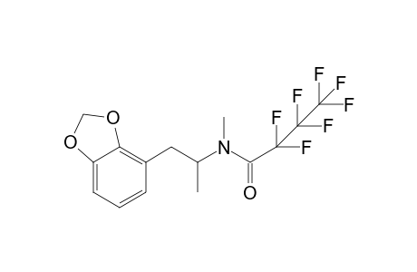 N-(1-(benzo[d][1,3]dioxol-4-yl)propan-2-yl)-2,2,3,3,4,4,4-heptafluoro-N-methylbutanamide